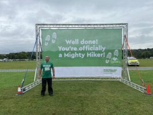 James is officially a mighty hiker